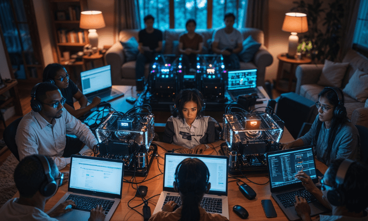 global community running AI nodes.