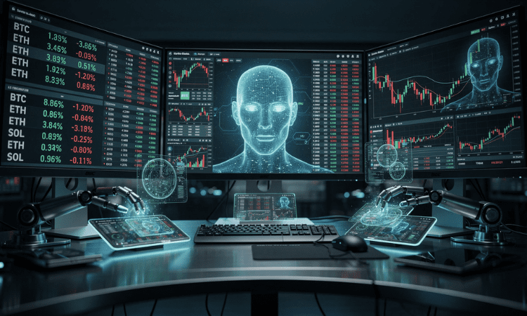 crypto AI agents optimizing trading strategies.