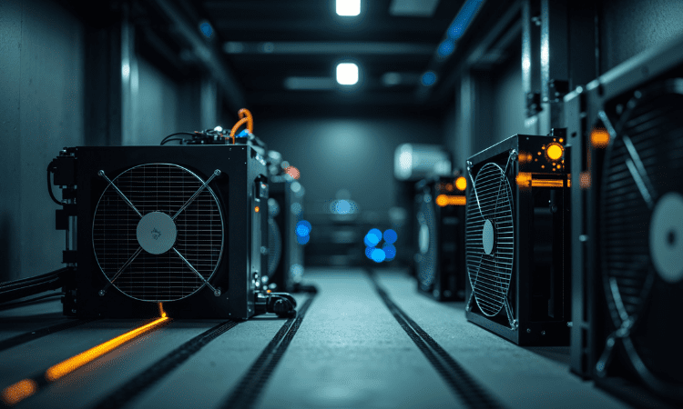 crypto mining 2026 – AI-controlled cooling system for mining rigs.