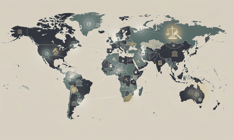 Crypto ownership responsibilities across different legal jurisdictions.