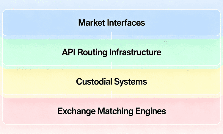 Hidden infrastructure layers behind crypto exchange centralization.