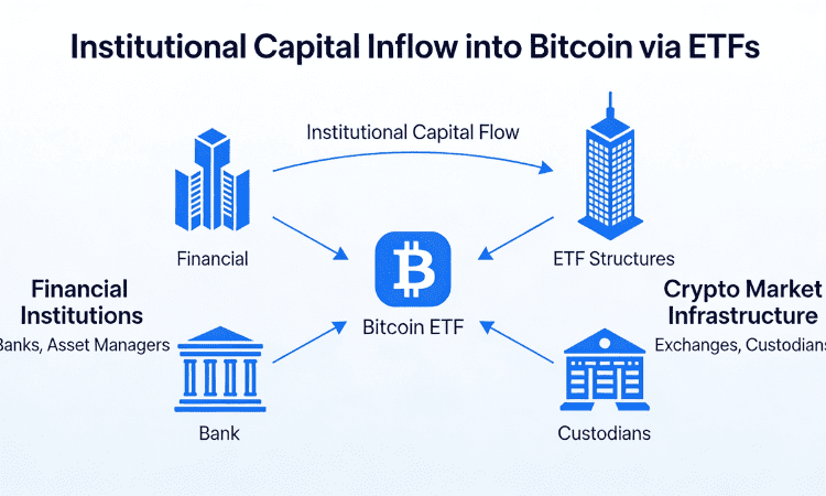 Crypto Regulation 2026 influencing institutional ETF flows in crypto markets