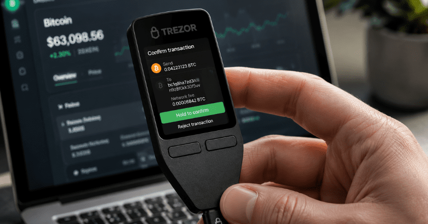 best Trezor wallet protecting private keys through offline transaction signing